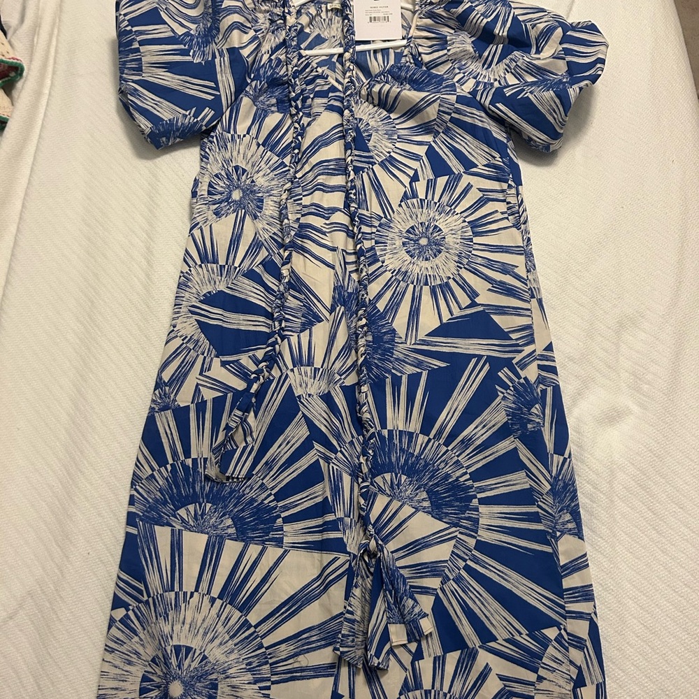 Blue and White Marie Oliver Dress